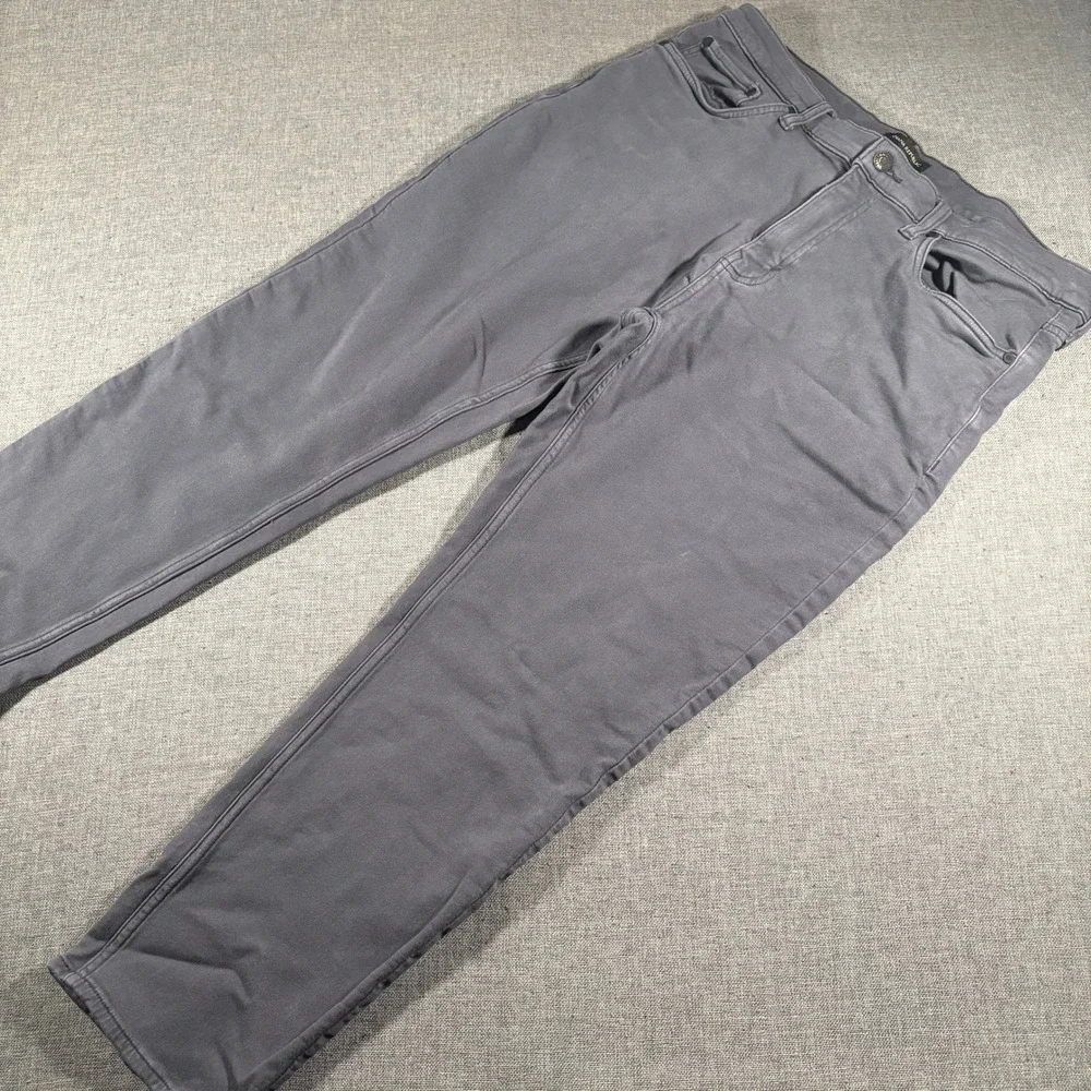Banana Republic Chino Pants Mens 36x29 Dark Gray Stretch Cotton Casual‎